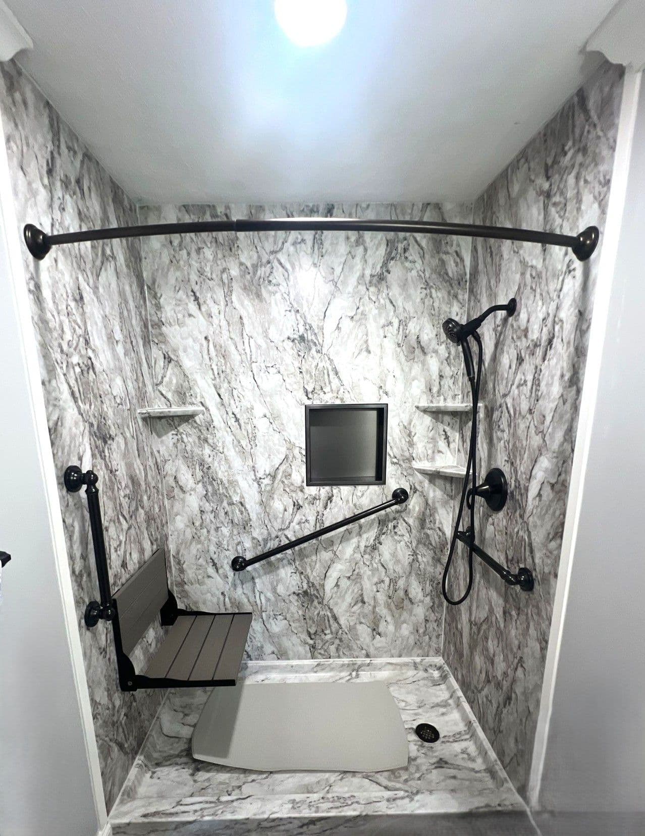 Completed Shower Remodel Project.